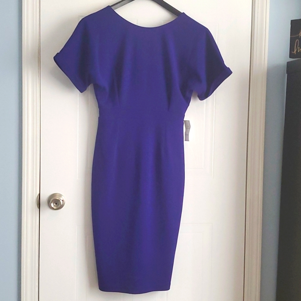 Naiman Marcus dress  D3396 ELECTRIC BLUE COLOR very pretty design size S